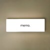 memo.【4月8日OPEN(予定)】のお店ロゴ