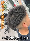 MEN’S HAIR/波巻きツイストスパイラル/リバースセンターパート