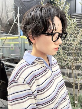 ヌード(NUDE) NUDE20代30代40代ハンサムショート パーマショート黒髪ショート