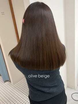 ペピンバイメルシー(pepin by merci.) ＊ 透け感たっぷり オリーブベージュ