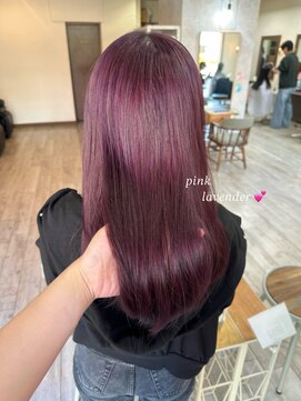 ミニム ヘアー(minim hair) 【minim×miku】ブリーチ1回ピンクラベンダー