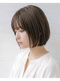 夏カラー暗めショートボブ/髪質改善/大人可愛い/小顔カット