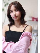 ステラ ヘア デザイン サロン(STELLA hair design salon)&nbsp;ミディアムレイヤー　アッシュブラウン　【杉若】