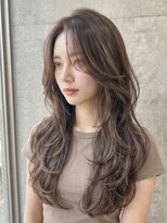 カバーヘア アカデミー 北浦和西口店(COVER HAIR ACADEMY)&nbsp;韓国風くびれレイヤーロング/秋カラーブリーチなしカラーp北浦和
