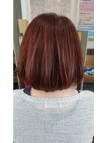 ヘアサロンアンドリラクゼーション マハナ(Hair salon&Relaxation mahana) 伸ばしかけの方にオススメ☆ピンクベージュのキュートなボブ！