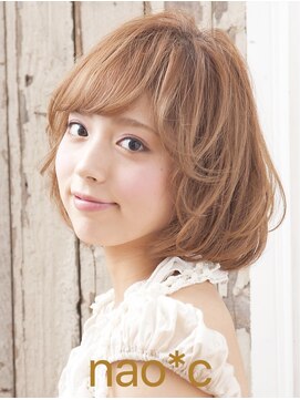 ナオシ 田原台店(nao c) 【奈良/生駒nao*c】大人かわいい小顔☆ナチュラルバルーンボブ