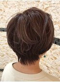 ふんわりコンパクトショート/小顔ショート◎30代40代50代