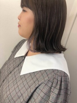 テオ(Theo) Theo /インナーホワイティアッシュ/ 巻き髪風パーマ／ミディアム