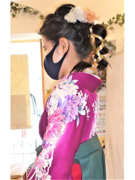 デザインヘアーピアジェ 八木店(DESIGN HAIR PIAGET) ☆2021ピアジェ卒業式☆最新アップスタイル＆着付☆