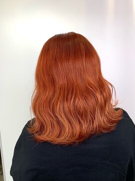 ラべリー 池袋(LOVELEY) 【 LOVELEY 】ナチュラルロング×オレンジブラウン