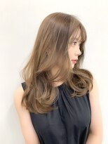 アリュウル 表参道 青山(Allure)&nbsp;かきあげフェザーバングくびれマロンベージュカーキベージュ千葉