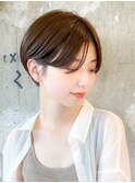 前髪長めハンサムショート/美シルエット/30代40代50代