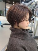 大人な雰囲気の丸みショート