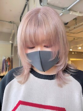 ベレーザ 渋谷(BELEZA) ba508_ニュアンスカラーベビーバングショコラベージュボブルフ