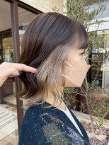 アースコアフュールボーテ 太田店(EARTH coiffure beaute) ミルクティーベージュフェイスフレーミングインナーカラー