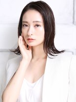 クラッチムク 博多口(CLUTCH muk.)&nbsp;大人可愛い小顔美髪ツヤ髪こなれヘアセンター分けボブA2