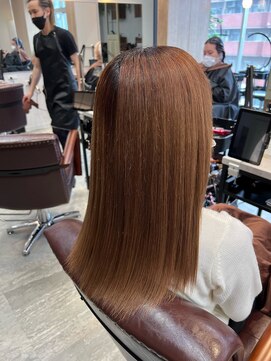 アディクト 東陽町西口(addict) ツヤツヤ髪になる髪質改善＿ブラウン＿ロング［東陽町］