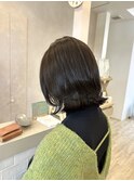 ツヤ感チャコールグレージュカラー