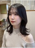 ★くびれヘア/ラベンダーグレージュ/顔まわりカット/韓国ヘア★