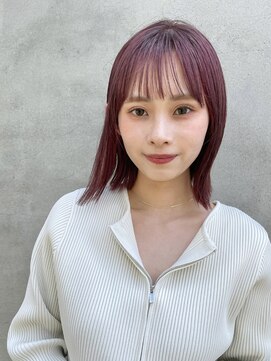 ロンドネートゥル 新潟(Lond naitre) 【Lond naitre Naomi】ラベンダーピンクの外ハネボブ