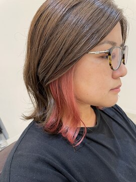 サロン 名和店(SALON) イヤリングインナーカラーピンク