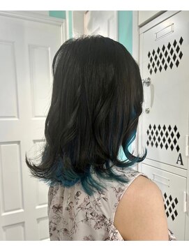 マティーナ ヘアー 池袋(Matina hair) 【インナーカラー×アッシュグリーン】20代30代40代50代