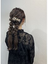 ファファ(fafa)&nbsp;編みおろしツインアレンジ