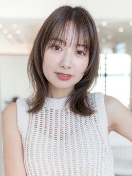 イオ 本厚木(io) 韓国レイヤーくびれミディアムナチュラルカラー小顔フルバング