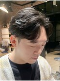 束感黒髪ナチュラル人気流行センターパート韓国風