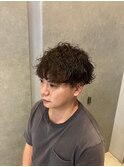 マッシュ波巻きパーマ