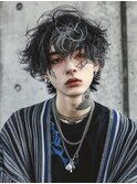 ハイライトサーフカール/スパイキーショート/ブルーブラック