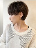 ウェーブミディアム似合わせカットメルティカラーショート/熊本
