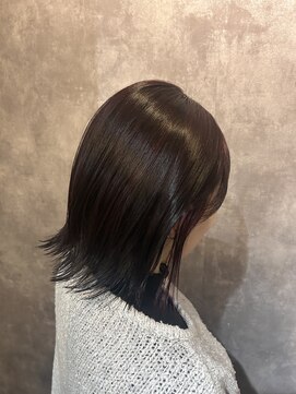 ウィート(wheat) セクションボルドー/外はねボブレイヤー