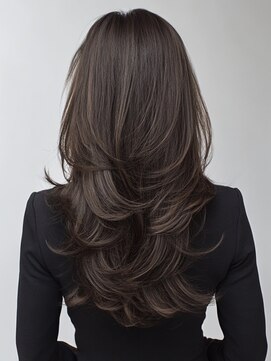 細めくっきりハイライト/韓国レイヤー/ワンカール/20代,30代