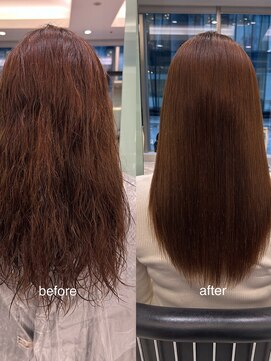 パーマ落としラボ アピッシュ 銀座(apish) パーマ落とし髪質改善髪質矯正髪質改善トリートメント