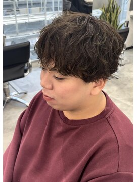 オム ブランシェ(HOMME BLANCHE’) 【Natsuki】シャドウパーマ×オリーブカラー