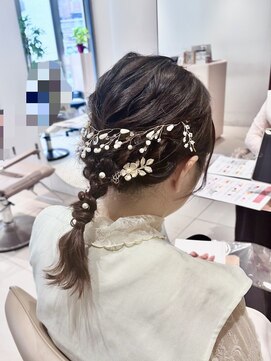 ビオラバイフーガ 綱島(Viola by FUGA) ミディアム編み下ろしヘア＊ゆるふわアレンジ10代20代30代40代