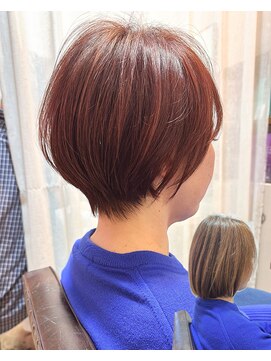 ナチュラルボブ前髪ありイメチェン20代30代40代ショートボブ