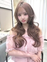 ボタン 熊本(VOTAN) 韓国ヘア/レイヤーカット/前髪/顔まわり/ミルクティー/ブリーチ