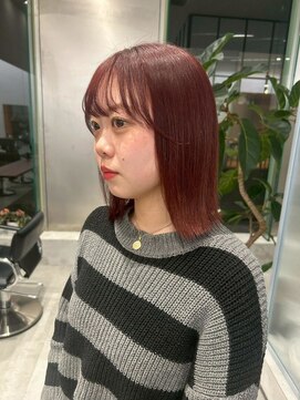 ガリカ 大名(Gallica) かわいい暖色系カラー/チェリーレッド/ワインレッド