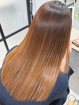 ハーシーバイアポロ 相模大野(HERSHE by apollo) x髪質改善/ホワイトグレージュ/レイヤーカット/チェリーブラウン