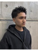 オーシャントーキョー ホワイト 原宿(OCEAN TOKYO WHITE)&nbsp;スパイキーショートベリーショート短髪アップバングフェード