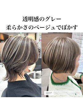 アッシュ 吉祥寺店(Ash) 白髪ぼかし/白髪/大人女性/髪型/細めハイライト