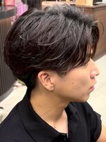 メンズサロン ノード 栄(men’s salon NODE)&nbsp;フェザーパーマ韓国風栄センター分けメンズヘア