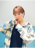ハンサムショート/丸みショートボブ/20代30代40代50代/顔周り