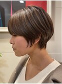 ☆くびれ丸みベリーショートボブカット原宿30代40代