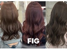 フィグ(FIG)の雰囲気（ブリーチなしのWカラーでダメージ気にせず透明感カラー［大名］）
