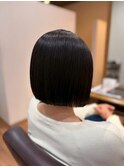 【艶髪】髪質改善ケアカラー　暗めグレージュ