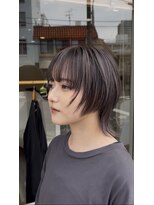 ジェムヘアスタジオ 湘南平塚南口店(Gem Hair Studio)&nbsp;丸みとくびれが魅力のショートウルフ