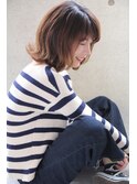 「伸ばしかけの方にオススメ」外ハネミディアム